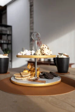 Jay Hill Etagere Marmer Goud 2-Laags -Keuken Do Verkoop 1 8720812849278 1