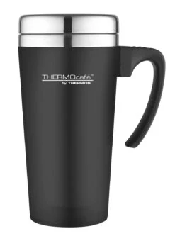Thermos Thermosbeker Soft Touch Zwart 420 Ml