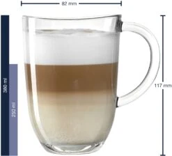 Leonardo Latte Macchiato Glazen Napoli 380 Ml - 6 Stuks -Keuken Do Verkoop 4002541242037 01