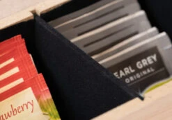 Sakura Tea Theedoos - Hout - 6-vaks - Met Fluweel - 43 X 9 Cm -Keuken Do Verkoop 5 detail 6 lang hout 1