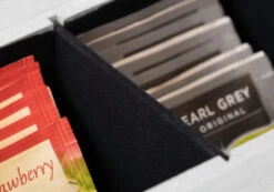 Sakura Tea Theedoos - Wit - 6-vaks - Met Fluweel - 43 X 9 Cm -Keuken Do Verkoop 5 detail 6 lang wit 1