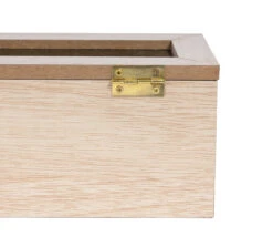 Sakura Tea Theedoos - Hout - 6-vaks - Met Fluweel - 43 X 9 Cm -Keuken Do Verkoop 6 6 vaks lang 10