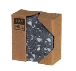 Jay Hill Onderzetters Terrazzo - Grijs - 10 X 10 Cm - 4 Stuks -Keuken Do Verkoop 8720364453169 2