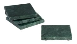 Jay Hill Onderzetters Marmer - Groen - 10 X 10 Cm - 4 Stuks -Keuken Do Verkoop 8720364453237 2 1
