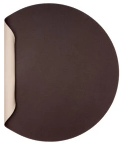 Jay Hill Placemat - Vegan Leer - Bruin / Zand - Dubbelzijdig - ø 38 Cm -Keuken Do Verkoop CL.117991 2