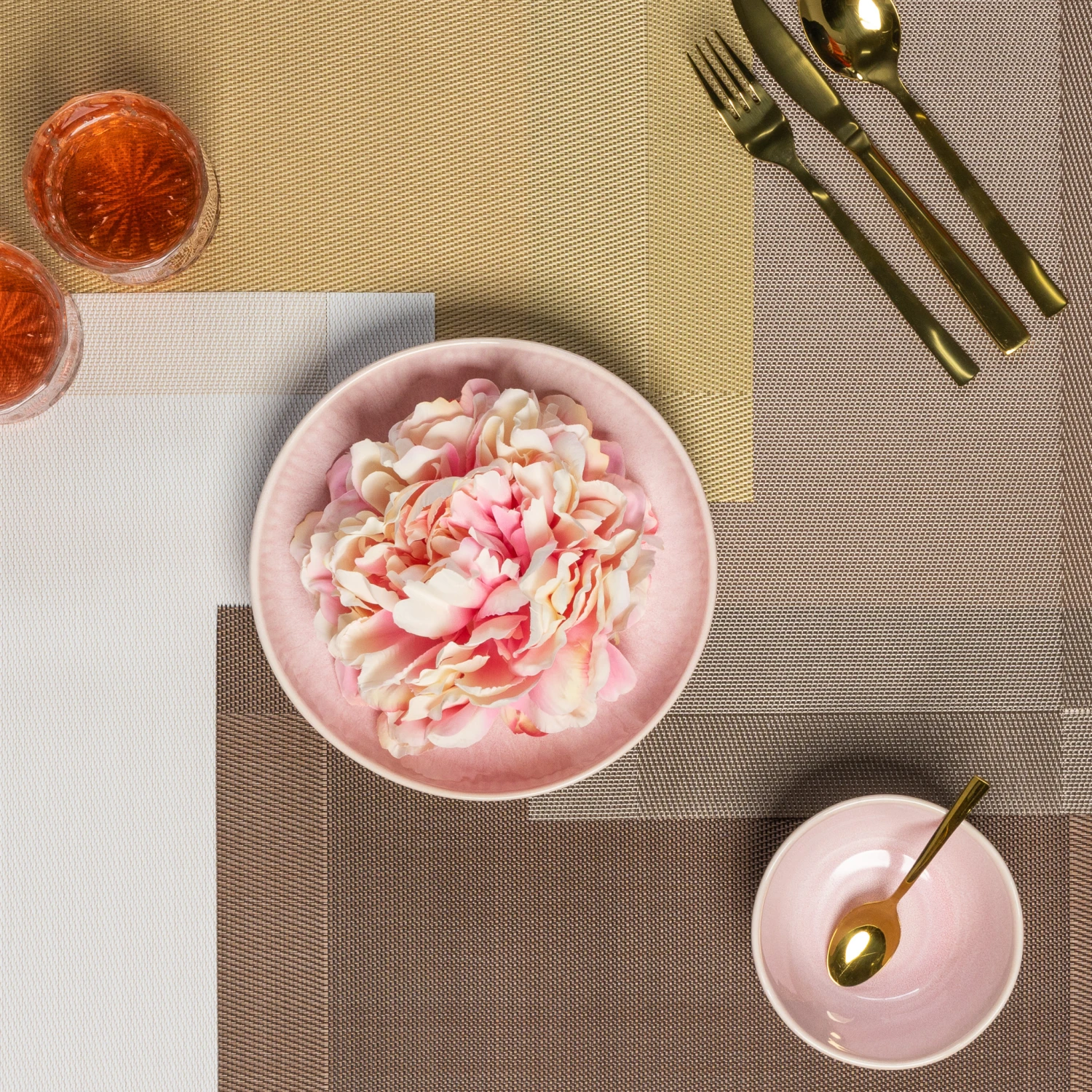 Jay Hill Placemats - Copper - 45 X 31 Cm - 6 Stuks 2 Jay Hill Placemats - Copper - 45 X 31 Cm - 6 Stuks - Afbeelding 2