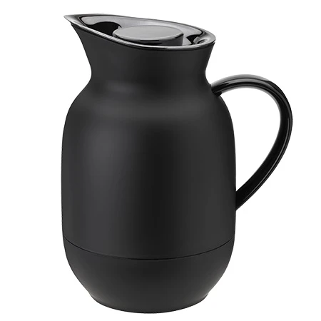 Stelton Thermoskan Voor Koffie Amphora Soft Black 1 Liter 1 Stelton Thermoskan Voor Koffie Amphora Soft Black 1 Liter