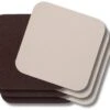 Jay Hill Onderzetters - Vegan Leer - Bruin / Zand - Dubbelzijdig - 10 X 10 Cm - 6 Stuks