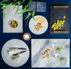 Jay Hill Dienblad - Met Handvatten - Marmer - Grijs - 30 X 20 Cm 8 Jay Hill Dienblad - Met Handvatten - Marmer - Grijs - 30 X 20 Cm -Keuken Do Verkoop Serveerplank Grijs 6 2 1