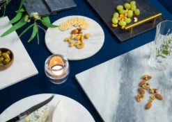 Jay Hill Dienblad - Met Handvatten - Marmer - Grijs - 30 X 20 Cm 9 Jay Hill Dienblad - Met Handvatten - Marmer - Grijs - 30 X 20 Cm -Keuken Do Verkoop Serveerplank Grijs 7 2