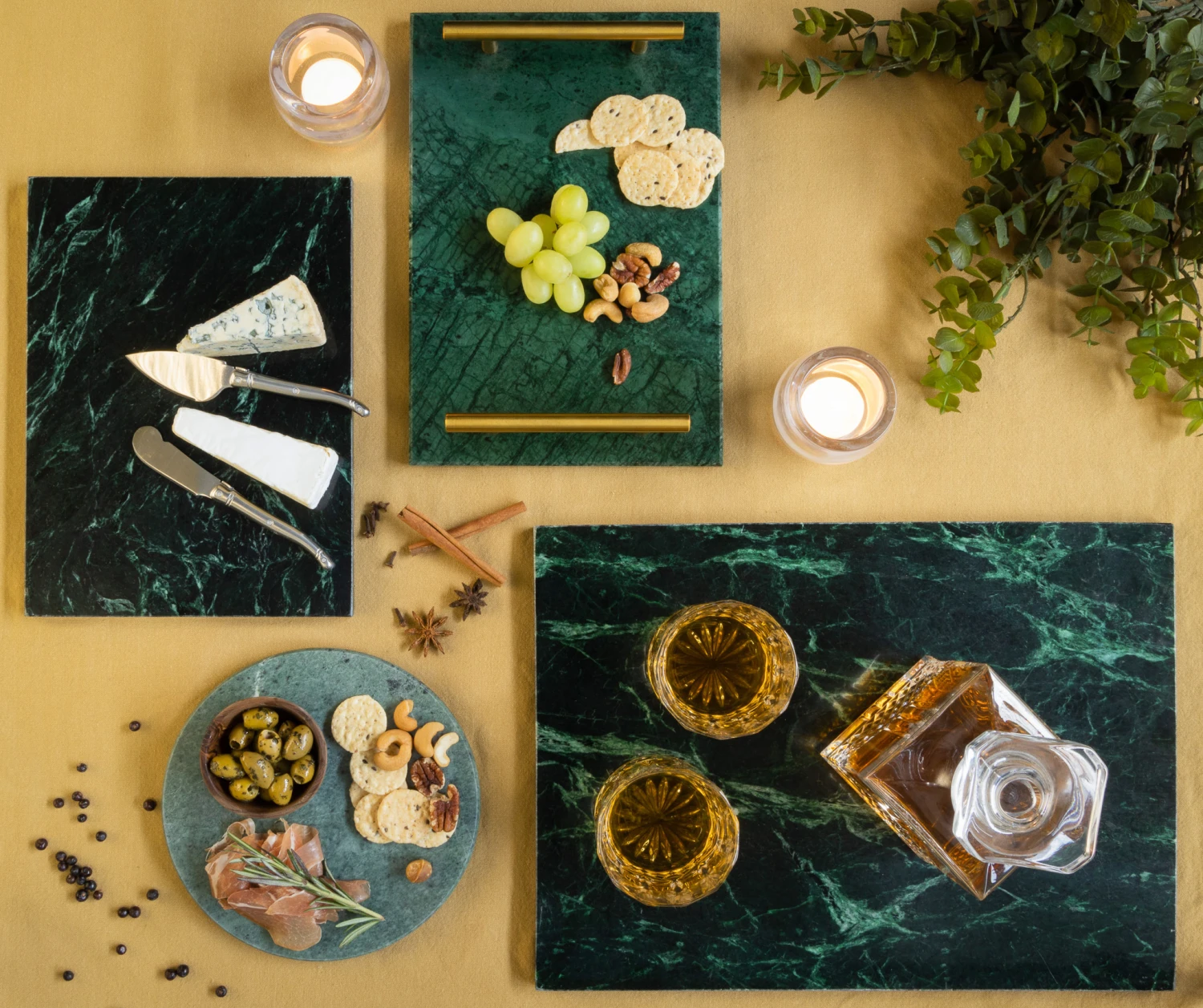 Jay Hill Snijplank / Serveerplank / Borrelplank Marmer - Licht Groen - ø 20 Cm 3 Jay Hill Snijplank / Serveerplank / Borrelplank Marmer - Licht Groen - ø 20 Cm - Afbeelding 3