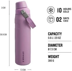 Stanley Waterfles The Aerolight IceFlow Fast Flow - Lilac - 600 Ml -Keuken Do Verkoop TheAerolight IceFlow WaterBottleFastFlow 0.6L USPsd Thermals 720x