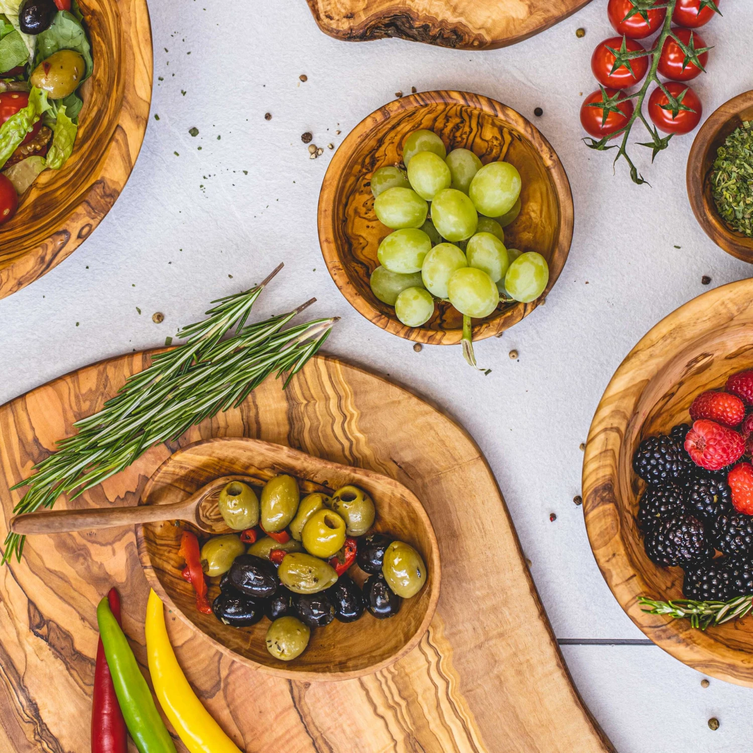 Jay Hill Serveerplank Tunea - Olijfhout - Met Schors - 33 X 15 Cm 2 Jay Hill Serveerplank Tunea - Olijfhout - Met Schors - 33 X 15 Cm - Afbeelding 2