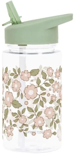 A Little Lovely Company Drinkfles / Waterfles - Groene Bloesems -Keuken Do Verkoop dbblsa45 lr 1 drink bottle blossoms sage