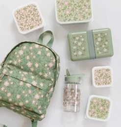 A Little Lovely Company Drinkfles / Waterfles - Groene Bloesems -Keuken Do Verkoop dbblsa45 lr 5 drink bottle blossoms sage