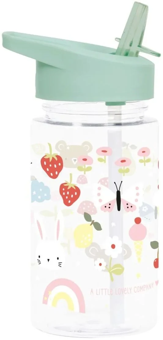 A Little Lovely Company Drinkfles / Waterfles - Vrolijk 1 A Little Lovely Company Drinkfles / Waterfles - Vrolijk