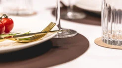 Jay Hill Placemats - Vegan Leer - Bruin / Zand - Dubbelzijdig - ø 38 Cm - 6 Stuks -Keuken Do Verkoop jay hill placemat 2