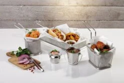 Hendi Frietmandje RVS ø 9 Cm -Keuken Do Verkoop mini frituurmand rvs snack holder o8 3