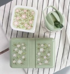 A Little Lovely Company Lunchbox - Groene Bloesems -Keuken Do Verkoop sbblsa49 lr 4 lunch box blossoms sage