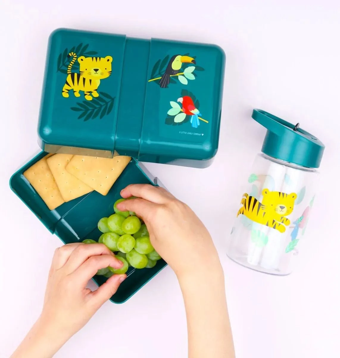 A Little Lovely Company Lunchbox - Jungle Tijger 2 A Little Lovely Company Lunchbox - Jungle Tijger - Afbeelding 2