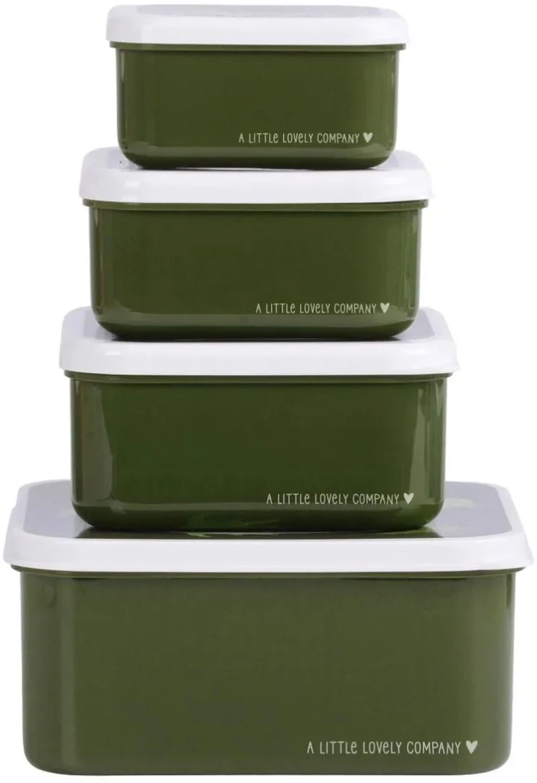 A Little Lovely Company Lunchset - Krokodillen 2 A Little Lovely Company Lunchset - Krokodillen - Afbeelding 2