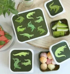 A Little Lovely Company Lunchset - Krokodillen 9 A Little Lovely Company Lunchset - Krokodillen -Keuken Do Verkoop sbsevr59 lr 5 lunch snack box set crocodiles