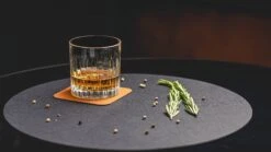 Jay Hill Onderzetters - Vegan Leer - Zwart / Cognac - Dubbelzijdig - 10 X 10 Cm - 6 Stuks -Keuken Do Verkoop sfeer 11 2