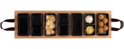 Bowls & Dishes Serveerplank / Tapasplank Streetfood 7-vaks Zwart - XXL -Keuken Do Verkoop vbb1869.zw 2 1